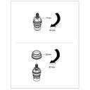 Grohe 06170000 Headpart 3/8In