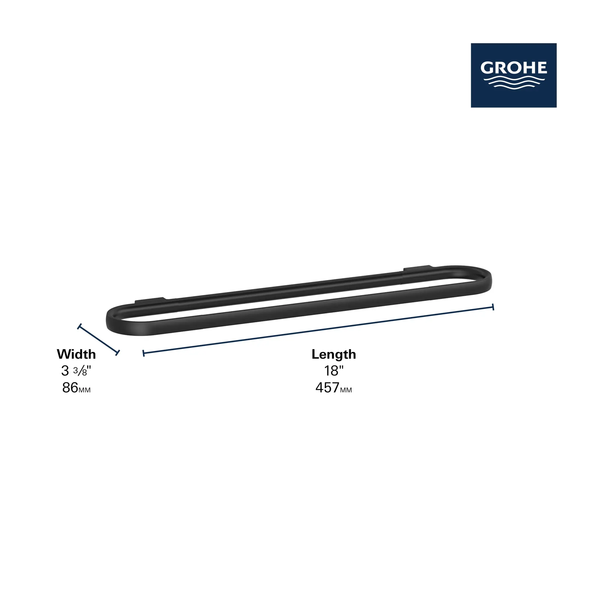 Grohe 40970EN0 Defined Towel Bar 18In