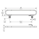 Grohe 40970EN0 Defined Towel Bar 18In