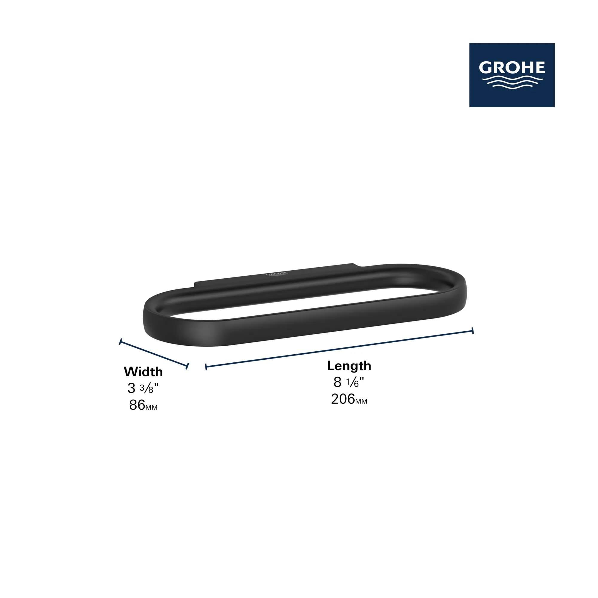 Grohe 40972000 Defined Towel Ring