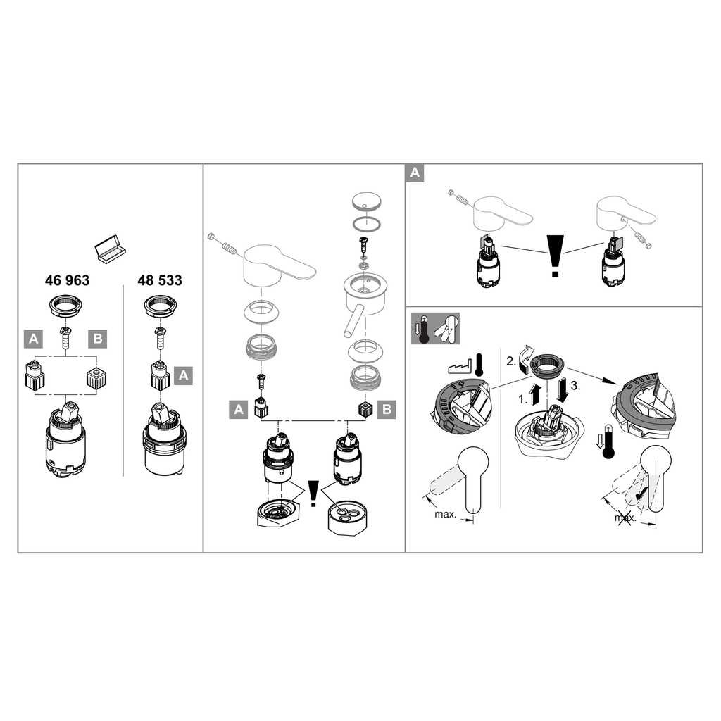 Grohe 46963000 Cartridge Grohe Chrome