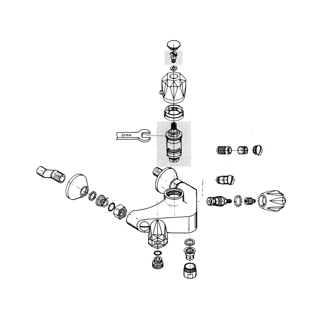 Grohe 47024000 Wax Thermo-Element 1/2