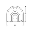 Grohe 47463Ip0 Escutcheon Chrome/Matte Chrome