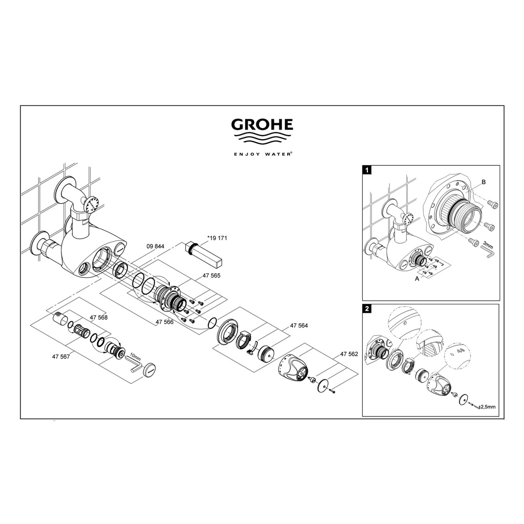 Grohe 47564000 Stop Ring