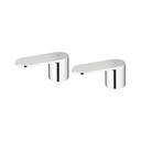 Grohe 48306000 Eurosmart Cosmop Pair Of Handles Bl/Red Grohe Chrome