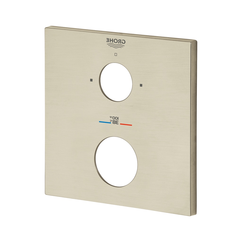 Grohe 49104EN0 Grt Cube Dual Func 2-Hndl Thm Wall Plate