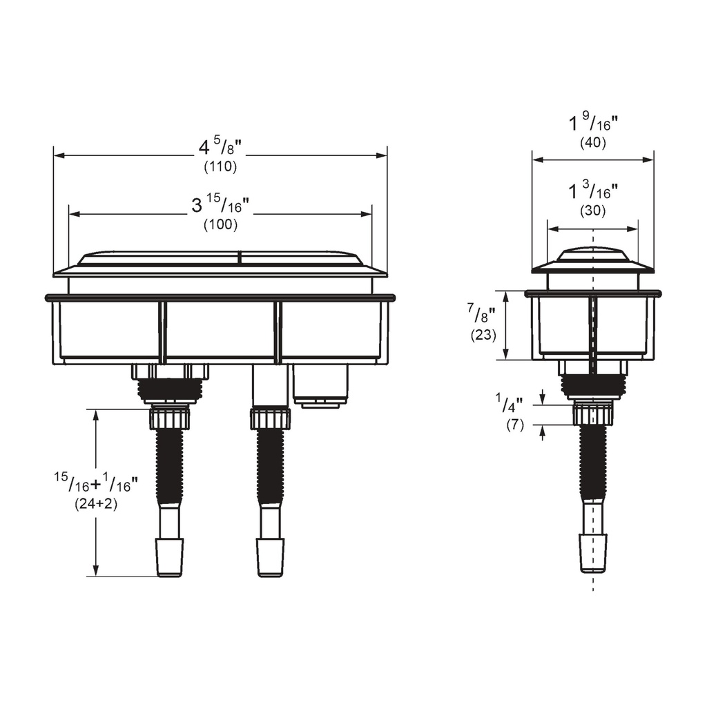 Grohe 49138000 Essence Dual Flush Actuator