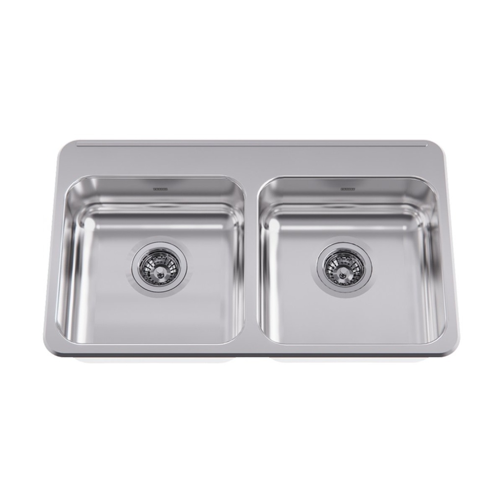 Franke ALBD4406P-1 Double With Ledge 18 Gauge