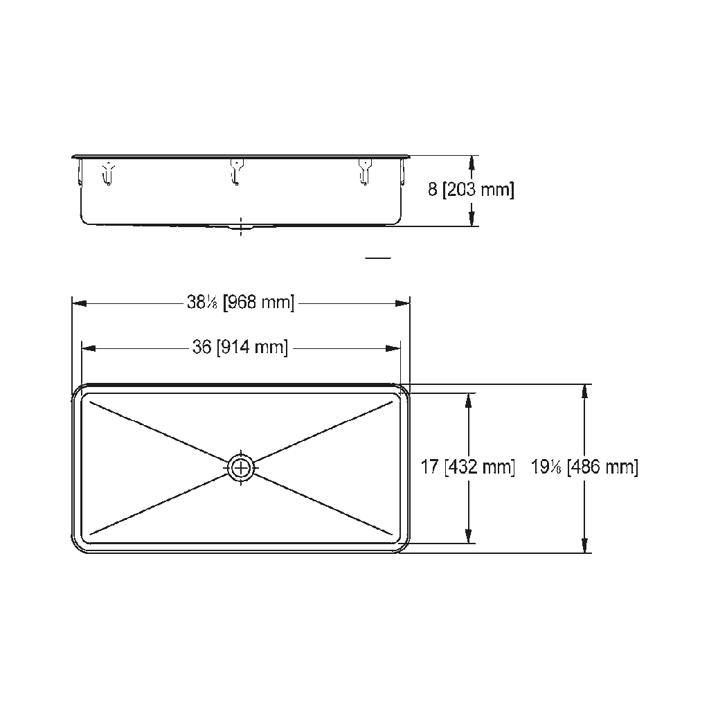 Franke ART36-1 18 Gauge Art Room Sink No Ledge