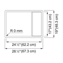 Franke CLV110-24-CA Crystal Undermount Sink 16G Ss Sgl 27 Cab