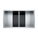 Franke CLV120-33-CA Crystal Um 16G Ss Dbl 36 Cab