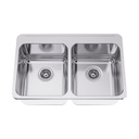 Franke LBD6410PCB-1 Double With Ledge 18 Gauge