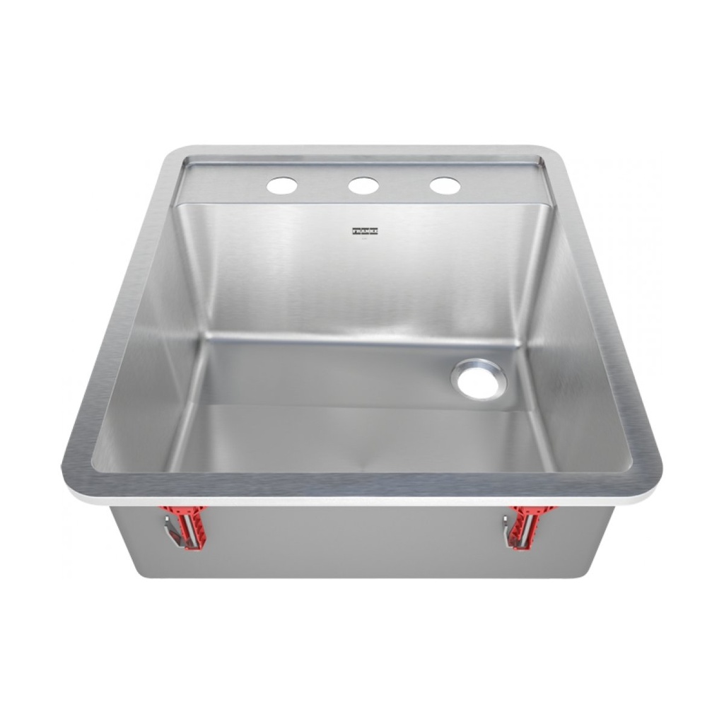 Franke HWS6810P-3-3 Clinical Stainless Top/Under Mount Wash Sink 3 Hole