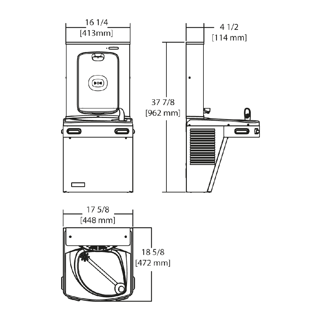 Franke KEP8AC-EBF-GRY Chilled Combination Electronic Universal Greystone