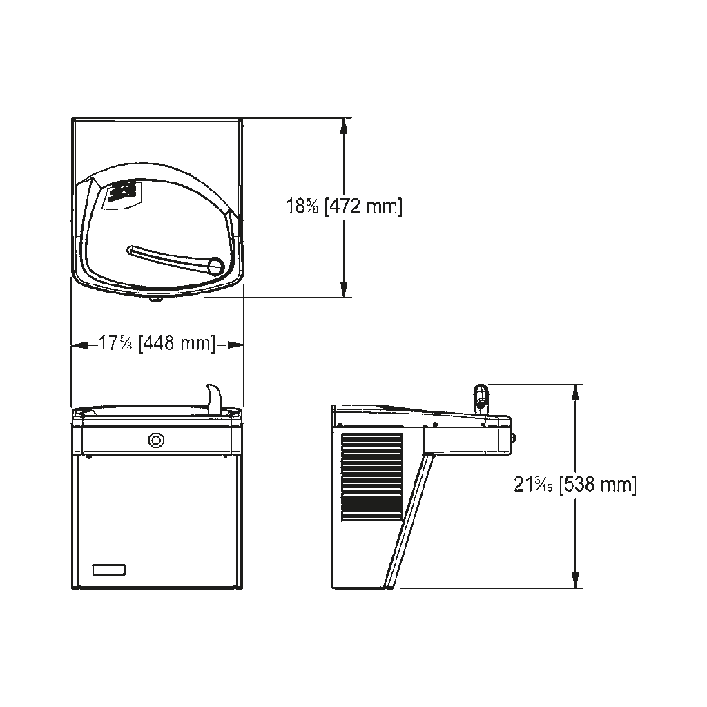 Franke KEPV8AC-STN Chilled Vandal Resistant Universal Fountain