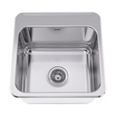 Franke LBS4610-316P-1-1 Single Topmount Sink With Ledge 18Ga T316 1 Hole