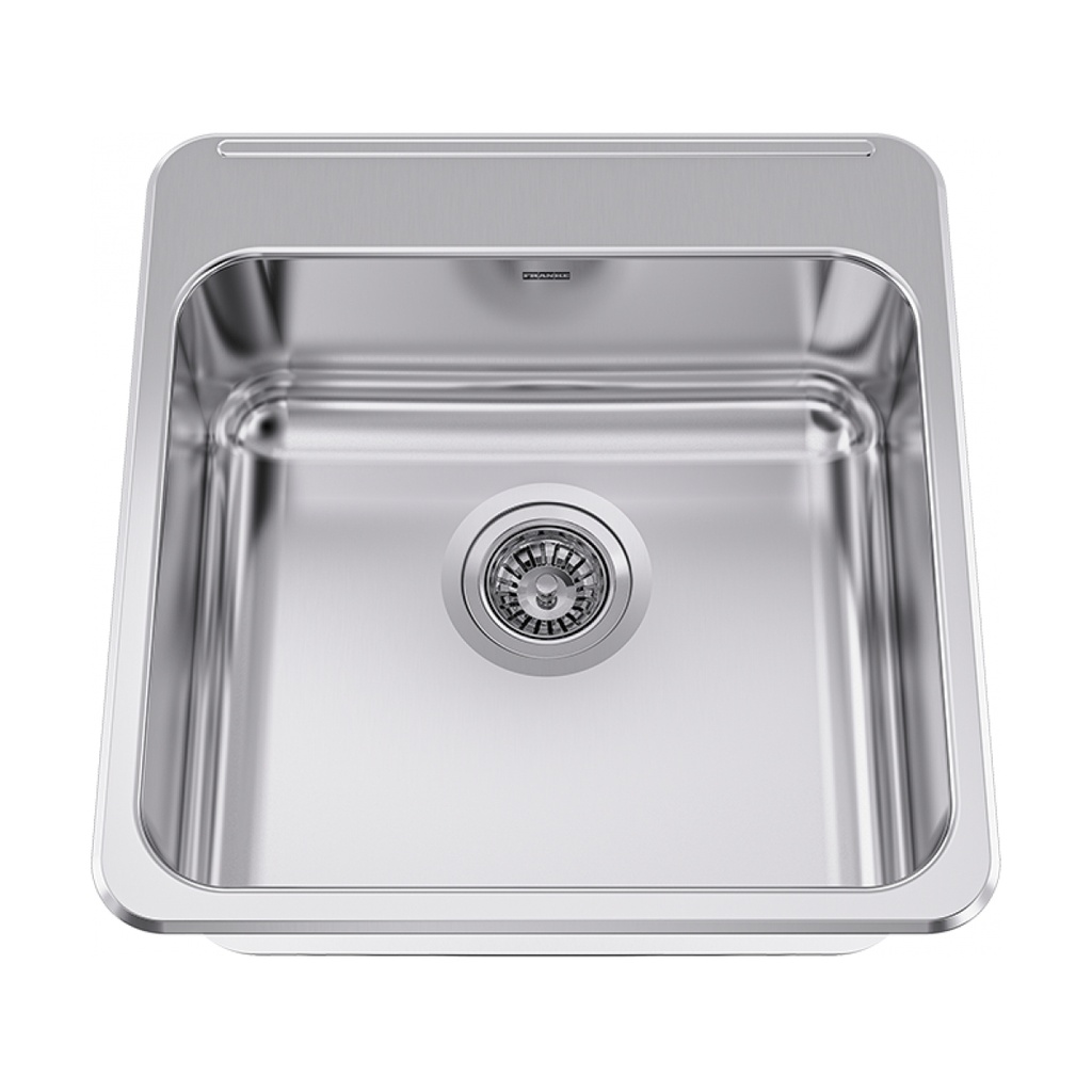 Franke LBS6808-316P-1-3 Single Topmount Sink With Ledge 18Ga T316 3 Holes