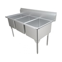 Franke RTL2454-1 Restaurant Series 16 Gauge Triple Compartment