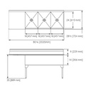 Franke STL2454L-1-2 Service Series 14 Gauge Triple Compartment