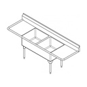 Franke WDL2436LR-1 World-Class Series 14 Gauge Double Compartment