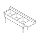 Franke WTL2472L-1-2 World-Class Series 14 Gauge Triple Compartment