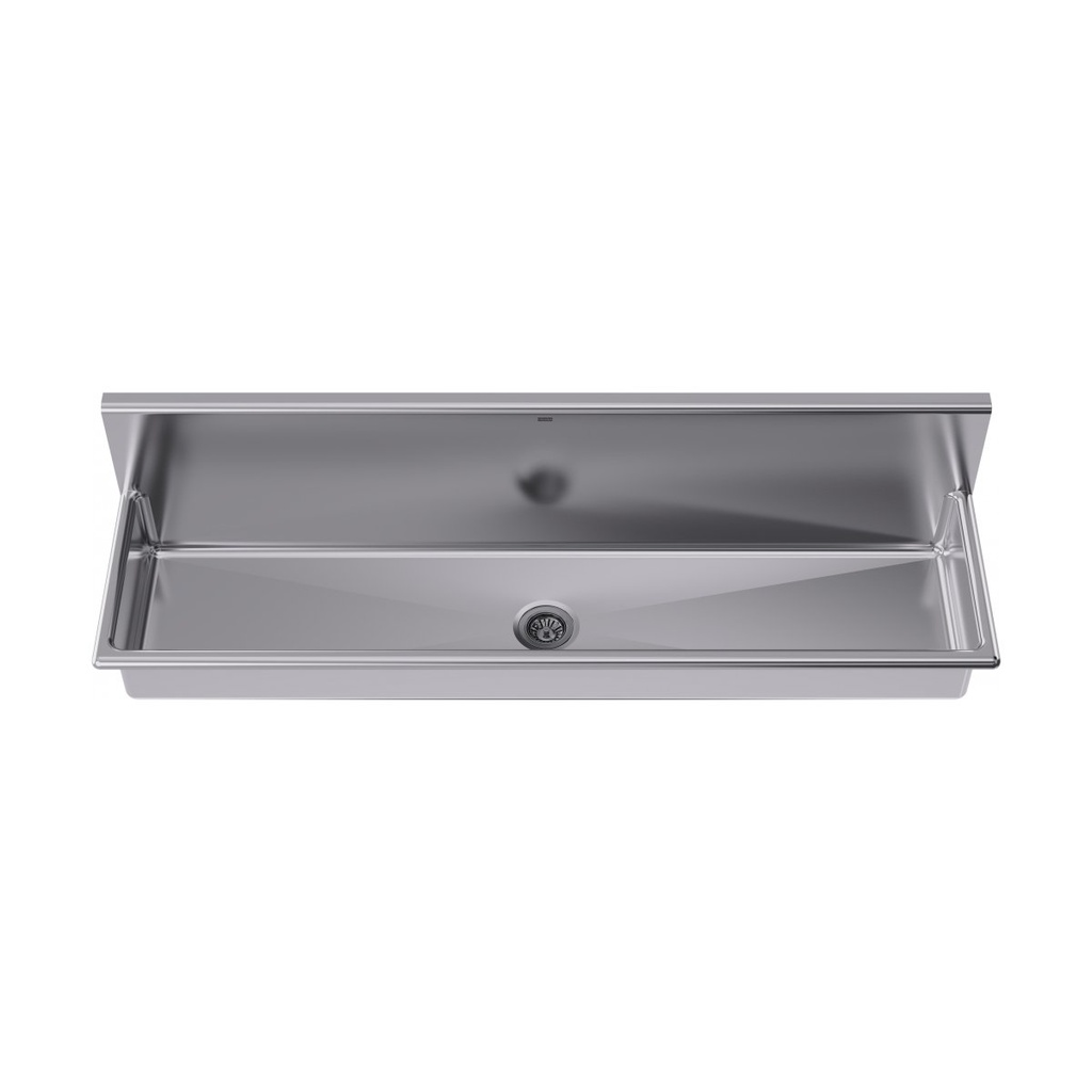 Franke WTS2096-1-2 Trough Heavy Duty Series 14Ga 96" Wide 2 Hole