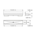 Franke WTS2096-1 Trough Heavy Duty Series 14Ga 96" Wide