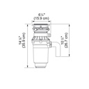 Franke WDJ75 Disposer Continuous 3/4 Hp