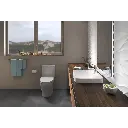 TOTO CST446CEMFGN#01 Aquia IV Two-Piece Elongated Dual Flush 1.28 and 0.9 GPF Toilet with CEFIONTECT Cotton White CST446CEMFGN#01