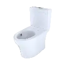 TOTO CST446CEMFGN#01 Aquia IV Two-Piece Elongated Dual Flush 1.28 and 0.9 GPF Toilet with CEFIONTECT Cotton White CST446CEMFGN#01