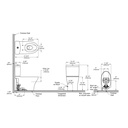 TOTO CST446CEMFGN#01 Aquia IV Two-Piece Elongated Dual Flush 1.28 and 0.9 GPF Toilet with CEFIONTECT Cotton White CST446CEMFGN#01