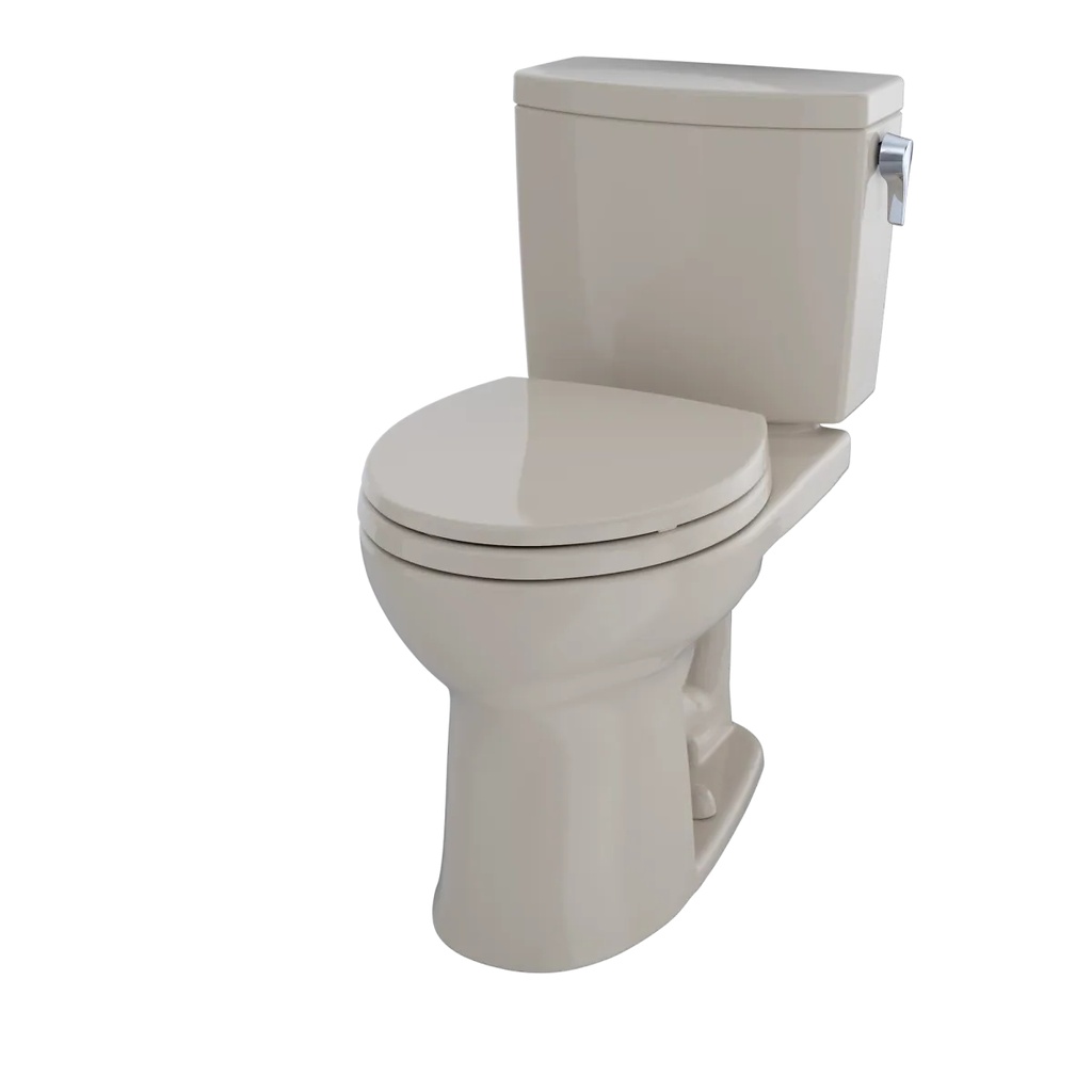 TOTO CST453CUFG#03 Drake Ii 1G Round Front Bowl & Tank C453Cufg+St453U - Bone