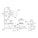 TOTO CST494CEMFG#03 Connelly Dualflush Toilet Bone 