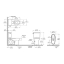 TOTO CST776CEFG#12 Drake 2Pc Uh Toilet 1.28Gpfcefiontect Sedona Beige