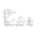 TOTO CST776CSFG#01 Drake 2Pc Uh Toilet 1.6Gpfcefiontect Cotton