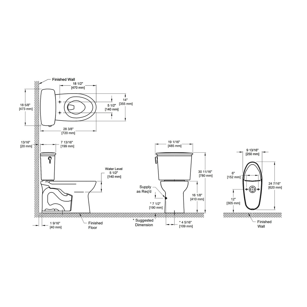TOTO CST786CEFG#01 Drake Transitional Uh Toilet1.28Gpf Cefiontect Cotton