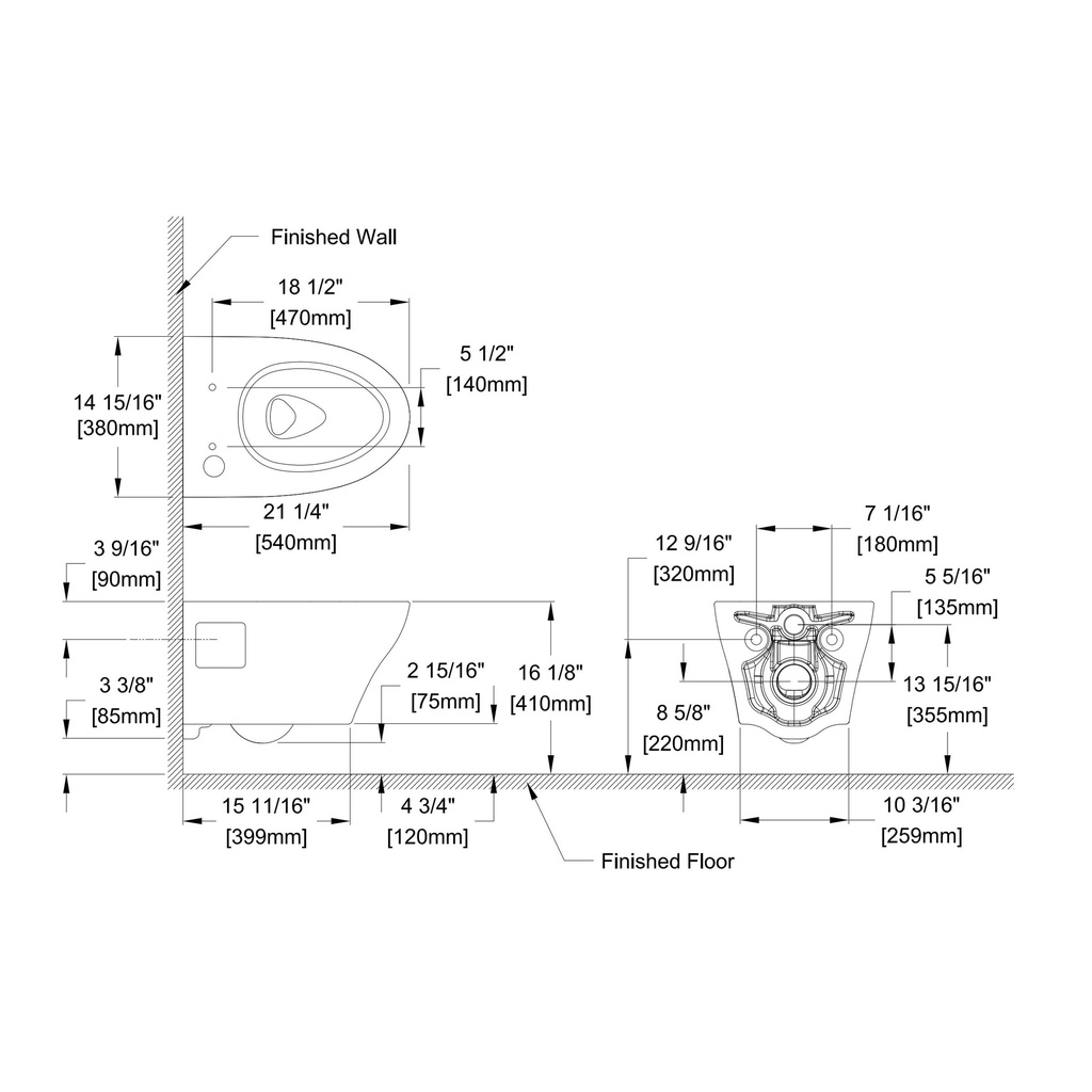 TOTO CWT4284736CMFGA#MS Ep Wh Bowl W/ Washlet+ S7A & Autoflush (0.9 & 1.28 Gpf)