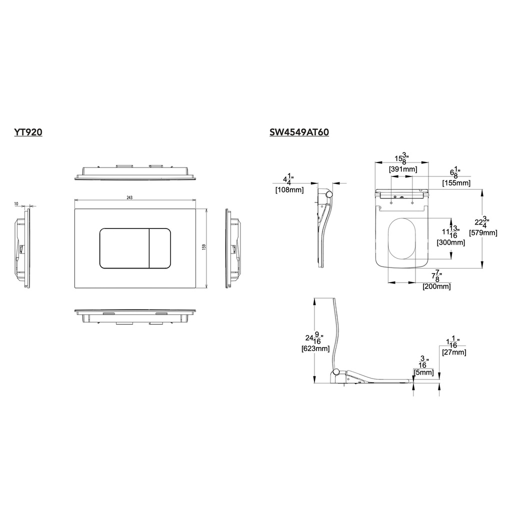 TOTO CWT4494549CMFGNA#MS Sp Wall Hung Toilet Sw Wshl Af