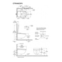 TOTO CWT9548CEMFX#01 WX2 Dual Flush 1.2 or 0.8 GPF Wall-Hung Toilet with Integrated Bidet Seat and ACTILIGHT Cotton White