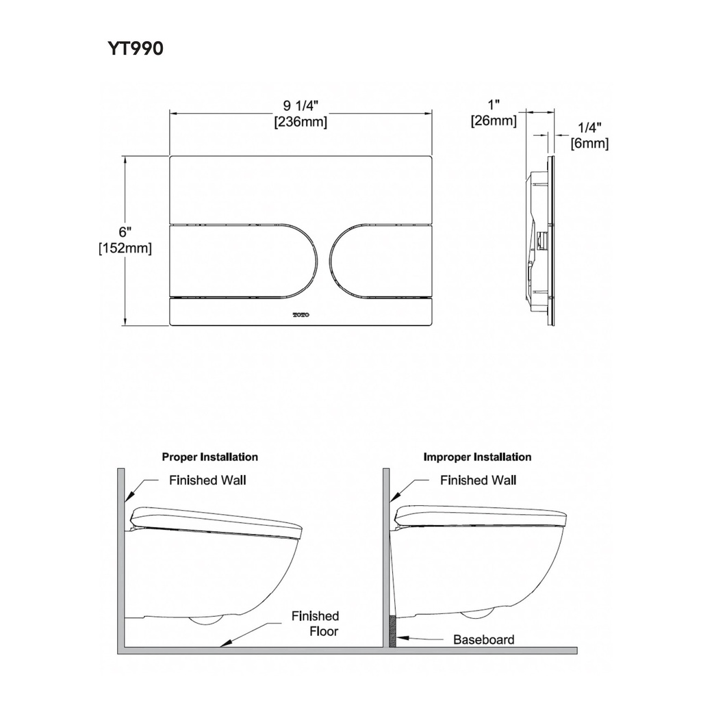 TOTO CWT9548CEMFX#01 WX2 Dual Flush 1.2 or 0.8 GPF Wall-Hung Toilet with Integrated Bidet Seat and ACTILIGHT Cotton White