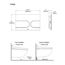 TOTO CWT9548CEMFX#01 WX2 Dual Flush 1.2 or 0.8 GPF Wall-Hung Toilet with Integrated Bidet Seat and ACTILIGHT Cotton White