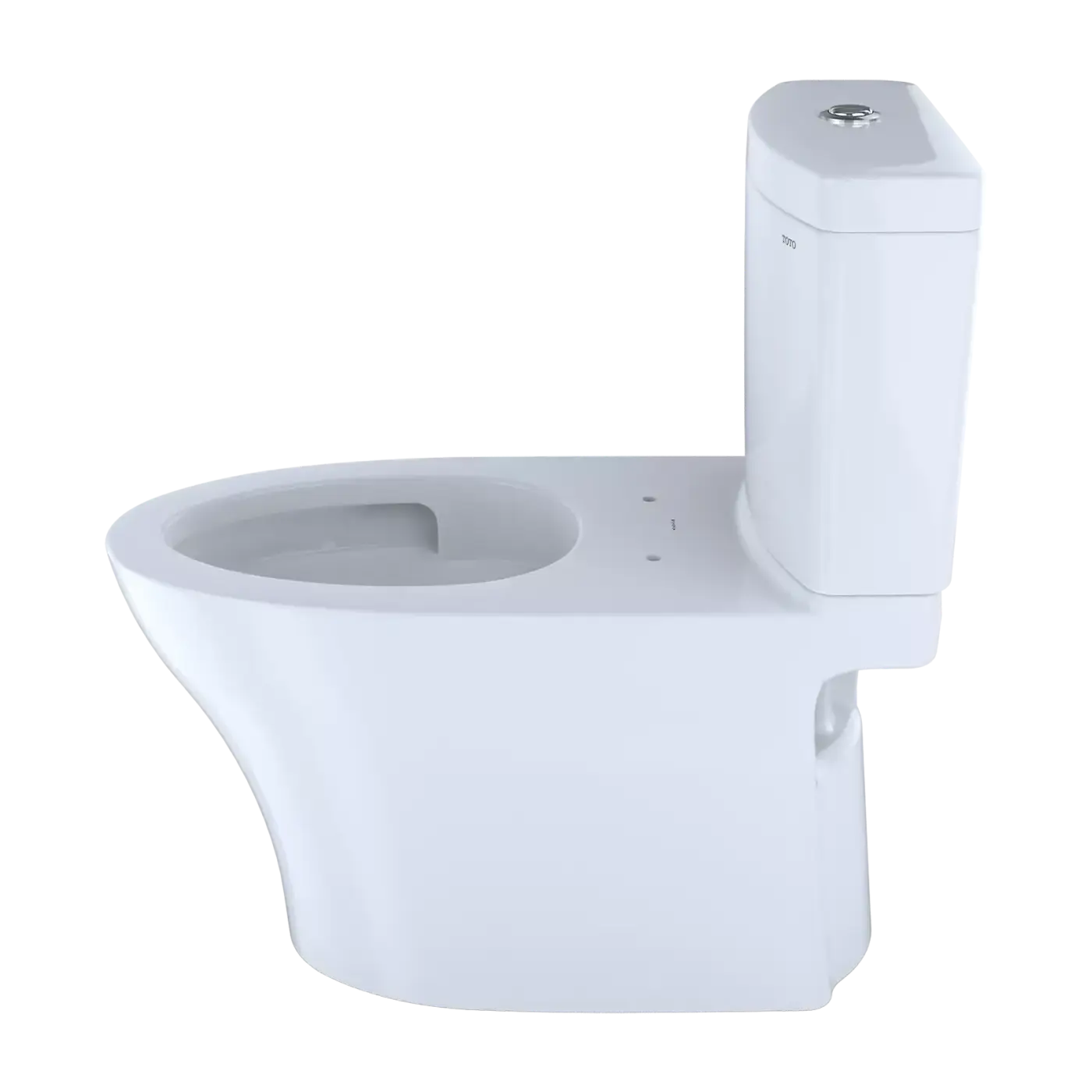TOTO MS446124CEMFGN#03 Aquia IV Two-Piece Elongated Dual Flush 1.28 and 0.9 GPF Universal Height Toilet with CEFIONTECT WASHLET+ Ready Bone MS446124CEMFGN#03