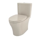 TOTO MS446124CEMGN#03 Aquia IV WASHLET+ Two-Piece Elongated Dual Flush 1.28 and 0.9 GPF Toilet with CEFIONTECT Bone MS446124CEMGN#03