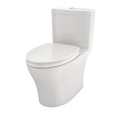 TOTO MS446124CEMGN#11 Aquia IV WASHLET+ Two-Piece Elongated Dual Flush 1.28 and 0.9 GPF Toilet with CEFIONTECT Colonial White MS446124CEMGN#11