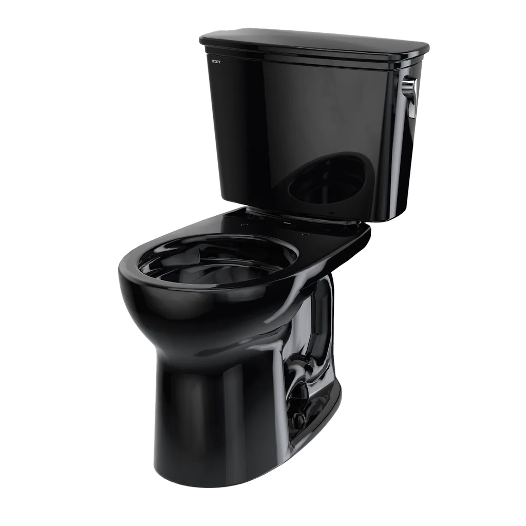 TOTO CST785CEF#51 Drake Transitional Two Piece Round Toilet Ebony