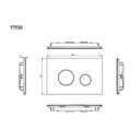 TOTO CWT427227CMFG#WH RP Compact Wall Hung Toilet With In-Wall Tank System