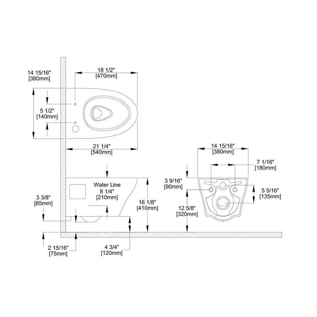 TOTO CWT4283346CMFG#MS S2 Wall Hung Toilet With Washlet Cotton