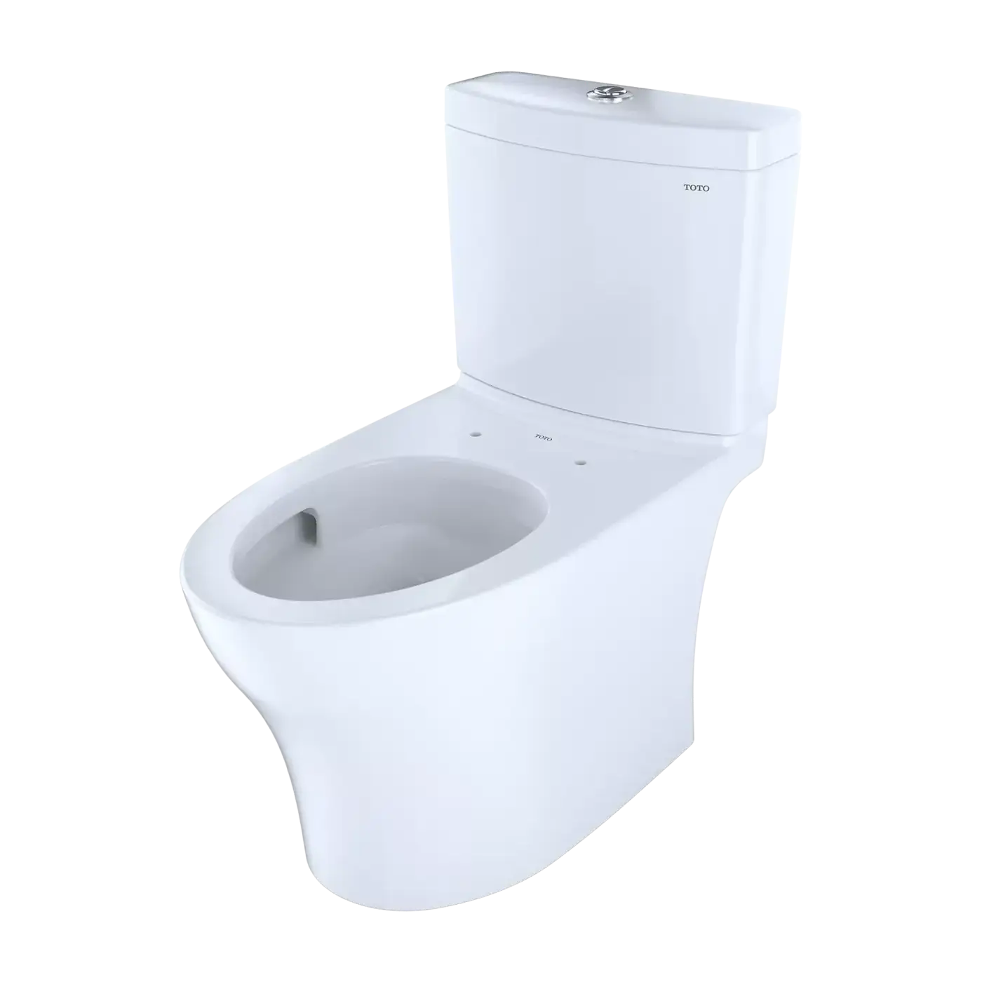 TOTO MS446234CEMFGN#01 Aquia IV Two-Piece Elongated Dual Flush 1.28 and 0.9 GPF Toilet with CEFIONTECT and SoftClose Seat WASHLET+ Ready Cotton White MS446234CEMFGN#01