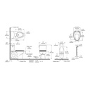 TOTO MS454124CUFG#03 Drake Ii 1G With Ss124 Bone