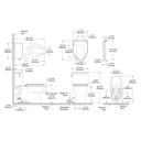 TOTO MS472234CUFG#01 2Pc Glaston 1G W Seat Ss234 -